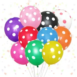 Solid Polka Dot Balloons for Decoration Multicolor Kit (Pack of 30) Balloon-image-62