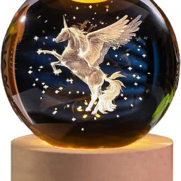 3D SATURN Crystal Ball Lamp,K9 Crystal Ball Night Light Night Lamp-2