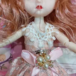 Elegant Princess Fashion Doll with Pink Lace Gown and Pearl Belt – Perfect Gift-30
