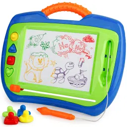 Magnetic Doodle Drawing Board for Kids with Stamps and Pen Educational Toy-image-38