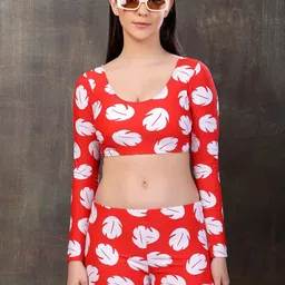 Addery Floral Printed Swim Set-image-51