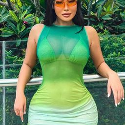LULU & SKY Ombre-Dyed Boat Neck Swim Cover Up Set-image-27