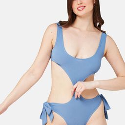 SECRETS BY ZEROKAATA Women Ribbed Beachwear Bodysuits-picture-16