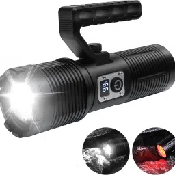 Rechargeable Spotlight Flashlight High Lumen 10000 Lumen LED 24 hrs Torch Emergency Light-18
