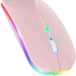 ELECTRO WOLF LED 2.4Ghz Wireless Slim Silent Portable 3 Adjustable DPI Level |USB Type C OTG| Wireless Ambidextrous Optical Gaming Mouse with Bluetooth-image-92