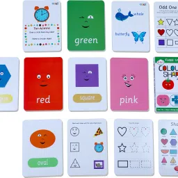 kyds play Combo - Alphabets + Numbers + Colours & Shapes, Wipe & Clean Activity Flash Cards image 3