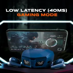 triggr Kraken X1 with Battery Display, 40ms Latency, Quad Mic ENC, 40 Hr, v5.3 Bluetooth Headset image 4