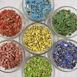 Colour Kundan Stone Eye 3x6mm Pack of 700 Pcs with Fabric Glue & Storage Box-17