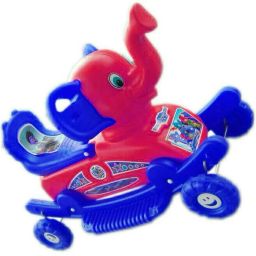 BABY'' BABY PLASTIC elephant WITH ROCKING FUNCTION AND RUNNING RIDEO ON WITH AMAZING COLOR FOR YOUR KIDS First Class Rocking Plastic elephant With 4 Wheels For Cycle The musical elephant 2 In 1 Function Rocking And Cycling For Your Kids GH-DR-CV-1514-33