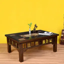 mudramark from pepperfry Coffee Table In Walnut Finish-picture-47