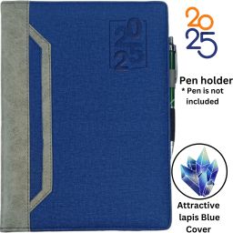 Executive Diary Magnetic Flap Closure | Pen holder| Colorful Pages | 24X18X3 CM Regular Diary Ruled 365 Pages-19