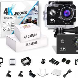 Optixor GoPro Action camera G0Pr0 Action Camera 4k20MP Wif 30M Waterproof Action Camera Sports DV Camcorder Sports and Action Camera-image-73