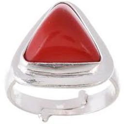 Sterling Silver Coral Ring-image-8