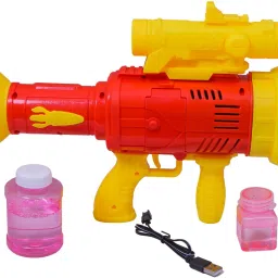 Automatic Bubble Gun/Bubble Solution with Electric Bubbles Gun for Toddlers Water Gun-picture-3