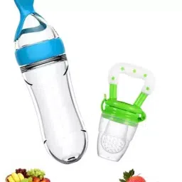New Baby Fedding Utensils Combo of Milk bottle,Feeder,Teether for Baby Care - Plastic-picture-16
