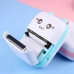 4uonly Mini Bluetooth Printer, Portable Label Printer 2 Roll of Print4 Multi-function Color Label Printer-30