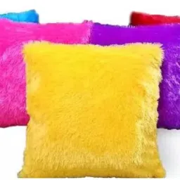 PACK OF 5 FUR PILLOW Microfibre Floral Cushion Pack of 5-picture-17