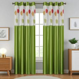 274.5 cm (9 ft) Polyester Semi Transparent Long Door Curtain (Pack Of 2)-image-21