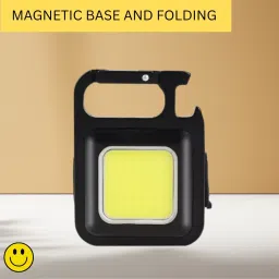 LED COBB Light With Keychain Flashlight 4Light Mode & Folding Bracket BottleZ26 4 hrs Torch Emergency Light-13