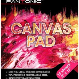 A/5 CANVAS PAD Cotton Medium Grain Canvas Pad (Set of 10)-10