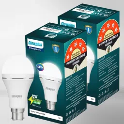 Pk-2-12W LED Bulb for All-Purpose Lighting 4 hrs Bulb Emergency Light-image-40