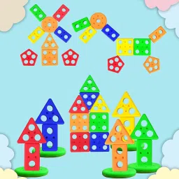 gamloid Geometric Shape Sorting & Stacking Toy For Toddlers Early Learning image 4