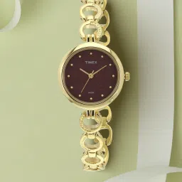 Purple-Dial Analog Watch- For Women TWEL11415-18
