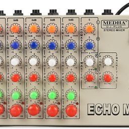 SM-6 Professional 6 CHANNEL STERIO ECHO Analog Sound Mixer-2