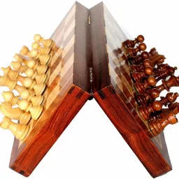 Magnetic Chess Board Game with Folding and storage for travel Strategy 35 cm Chess Board-picture-18