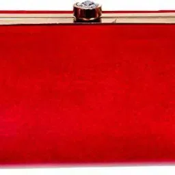 Party, Casual, Formal Red Clutch - Mini-5
