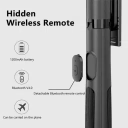 ATSolutions Capture Every Moment: Versatile 360° Rotating Selfie Stick with Tripod Stand Tripod image 5