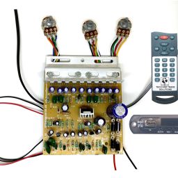 100W DIY STEREO AUDIO AMPLIFIER CIRCUIT KIT BOARD DUAL TONE BASS TREBLE 4440 IC BLUETOOTH MODULE SOUND CARD-20