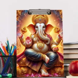 Lord Ganesha I Digital reprint examination pad school collage Size 14x10 inch-picture-13