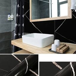 Jaamso Royals Black Marble Self Adhesive Vinyl Wallpaper-picture-33