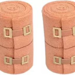 ELASTIC CREPE BANDAGE ( PACK OF 2) 10CM X 4 MTR Crepe Bandage Leg Ankle wrist Crepe Bandage-10
