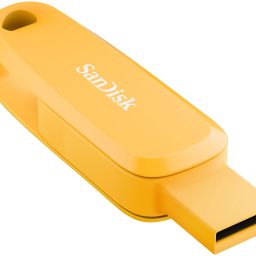 SanDisk SDDDC6-064G-I46YD 64 GB OTG Drive Compatible with Laptop, Desktop Computer, Mobile USB 3.2 Plastic Case-26
