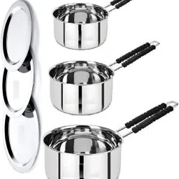 Pack of 3 Steel Stainless Steel Set of 3 1 Ltr, 1.5 Ltr and 2 Ltr Dinner Set-20