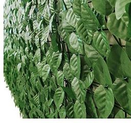 Sweet Homez Artificial Grass Fence Trellis with Leaves for Garden, Balcony (1 Piece) I Expandable Plant Fence Privacy I UV Protected I Garden Decoration Item (Dark Green, expands to 3 Meter x 1 Meter) image 4