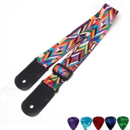 Comfortable Guitar Strap for Acoustic Electric Guitars Guitar Strap for Ukulele Polyester, Nylon Strap-image-96