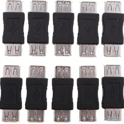 FOX MICRO USB Female to Female (USB_F-USB_F) Adapter Coupler Plug (Pack Of 3 Adapter) USB Adapter-0