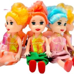 8 Doll Set For Your Little Princess & Kids, Foldable Arms & Legs [10cm]-image-3