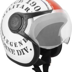 Airborne Div Open Face with Visor Motorbike Helmet-31