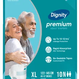 Premium Adult Diapers, Extra Large, Waist Size 48" - 57", 10 Pcs/Pack (Pack of 1), 10 Pcs Adult Diapers - XL-image-56