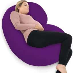 Luxurious Imported Microfibre Solid Pregnancy Pillow Pack of 1-image-76