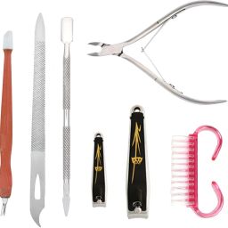 High Quality Tools Stainless Steel Multipurpose Extensions Nail Cuticle Care Kit Cuticle Trimmer with Cuticle Pusher-35