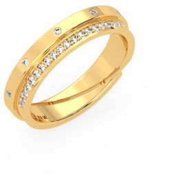 MAIRA 925 Sterling Silver Ring for Girls/ Women Sterling Silver Cubic Zirconia Gold Plated Ring-image-9