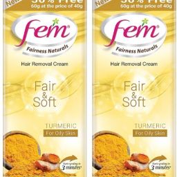 Fairness Naturals Turmeric Hair Removal Cream For All Skin - 40+20g (50% Extra) Cream-picture-1