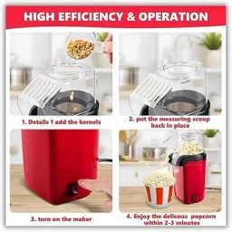 thesalr HOT AIR POPCORN MAKER MP-0001 400 ml Popcorn Maker image 3