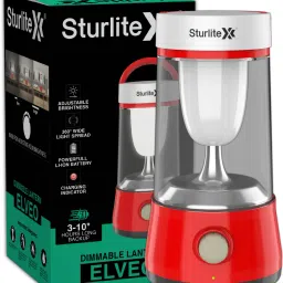 Elveo LED Dimmable Lantern| 10 Hrs Long Battery Back Up 10 hrs Lantern Emergency Light-10