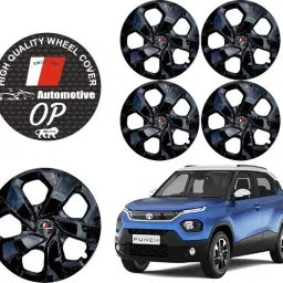 15 Inch Black Wheel Cover/Cap for Tata Punch, Car Wheel Cover (15 Inch) Wheel Cover For Tata Universal For Car-image-70